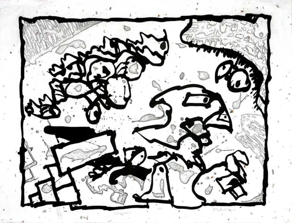 エッチング Alechinsky - Vibrions