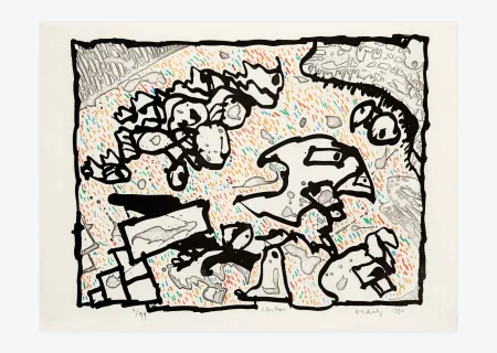 彫版 Alechinsky - Vibrions (couleur)