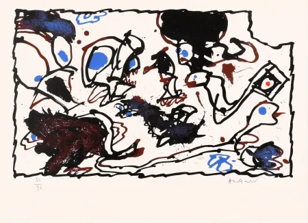 リトグラフ Alechinsky - Vivier