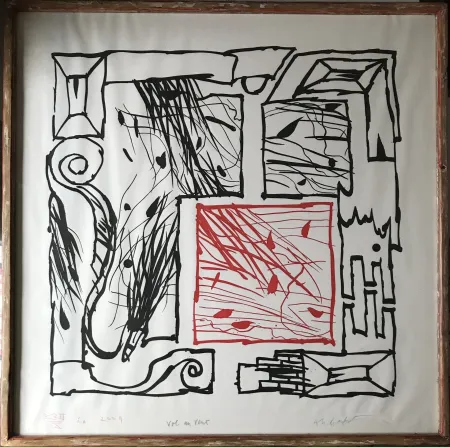 エッチングと　アクチアント Alechinsky - Vol au vent