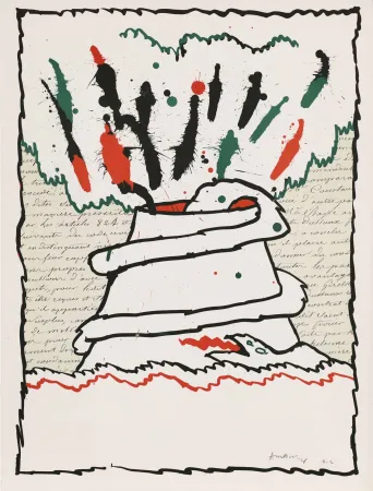 オフセット Alechinsky - Volcan décrit