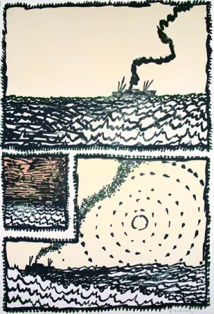 リトグラフ Alechinsky - Voltunro 1