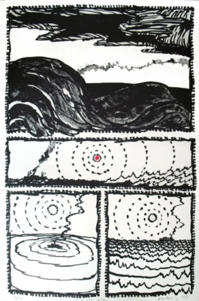 リトグラフ Alechinsky - Volturno 3