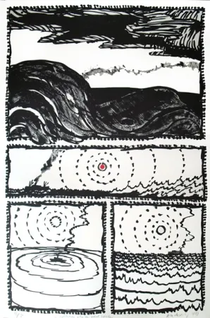 リトグラフ Alechinsky - Volturno 3