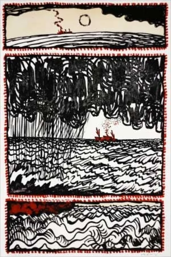 リトグラフ Alechinsky - Volturno 3