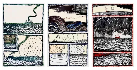 リトグラフ Alechinsky - Volturno I, II, III