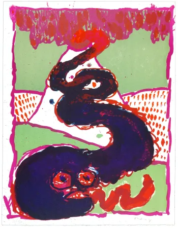 リトグラフ Alechinsky - Vulcanalogies I