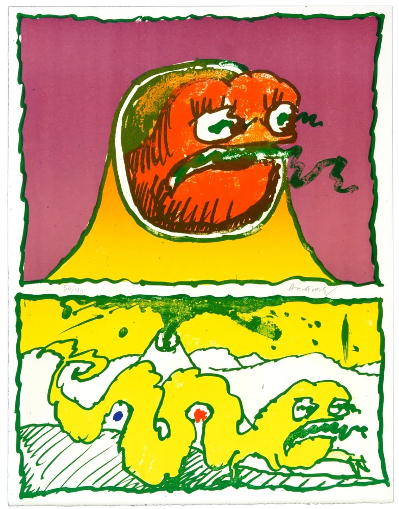 リトグラフ Alechinsky - Vulcanalogies IV