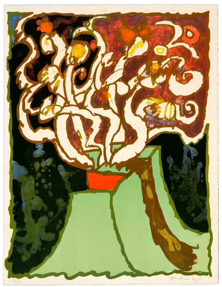 リトグラフ Alechinsky - Vulcanalogies V