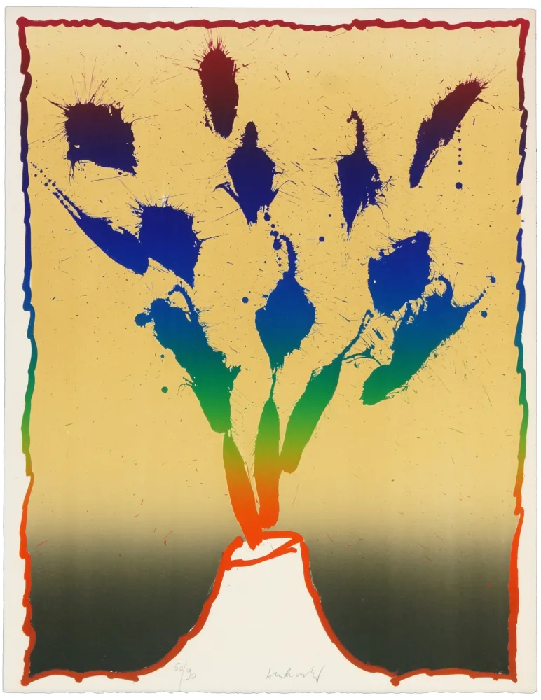 リトグラフ Alechinsky - Vulcanalogies VII