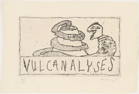 エッチング Alechinsky - Vulcanalyses 01