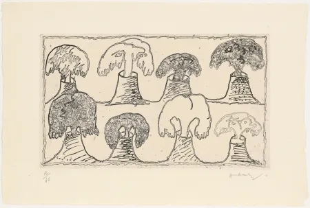 エッチング Alechinsky - Vulcanalyses 03