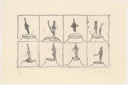 エッチング Alechinsky - Vulcanalyses 04