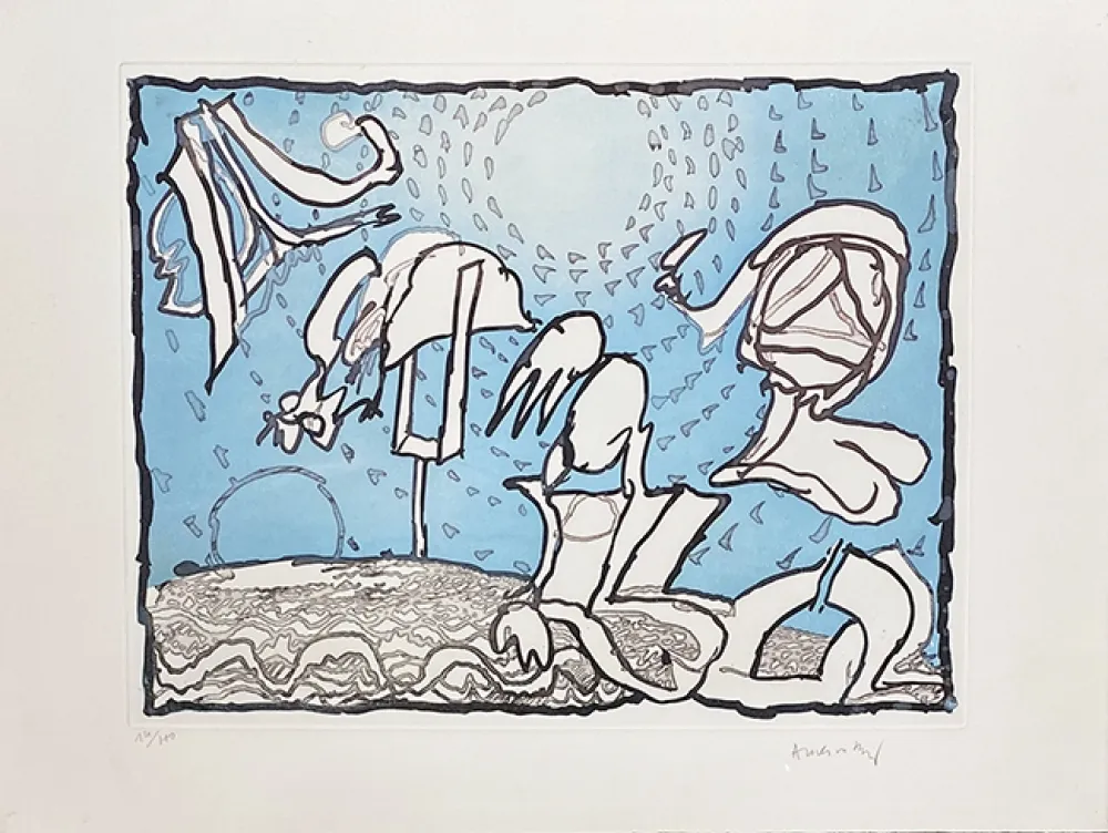 彫版 Alechinsky - Waterloo