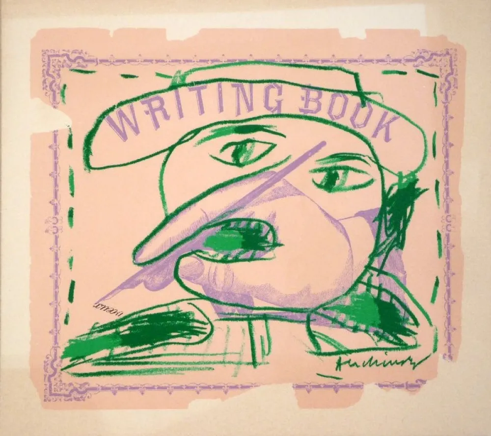 リトグラフ Alechinsky - Writing Book