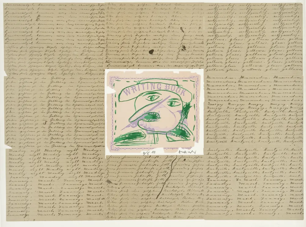リトグラフ Alechinsky - Writing Book