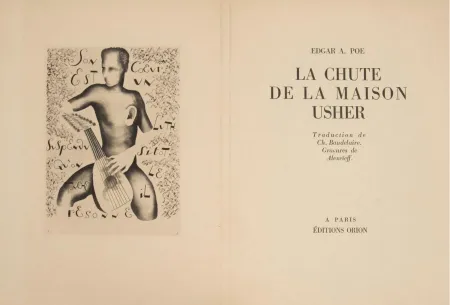 挿絵入り本 Alexeïeff - E. Poe : LA CHUTE DE LA MAISON USHER. 10 eaux-fortes originales (1929).
