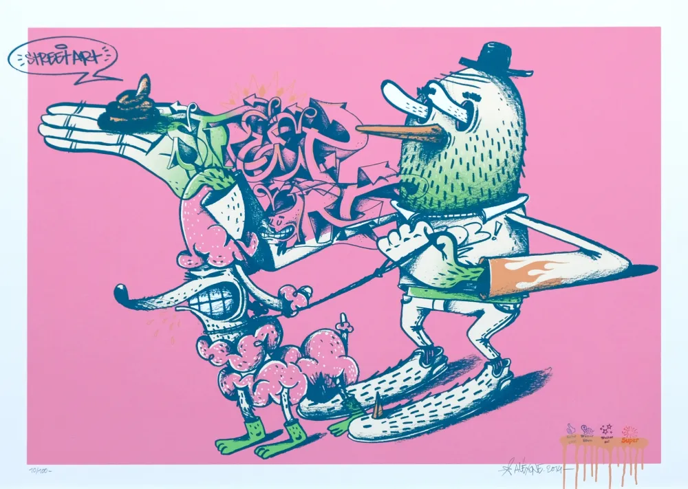 シルクスクリーン Alexone - Streetart