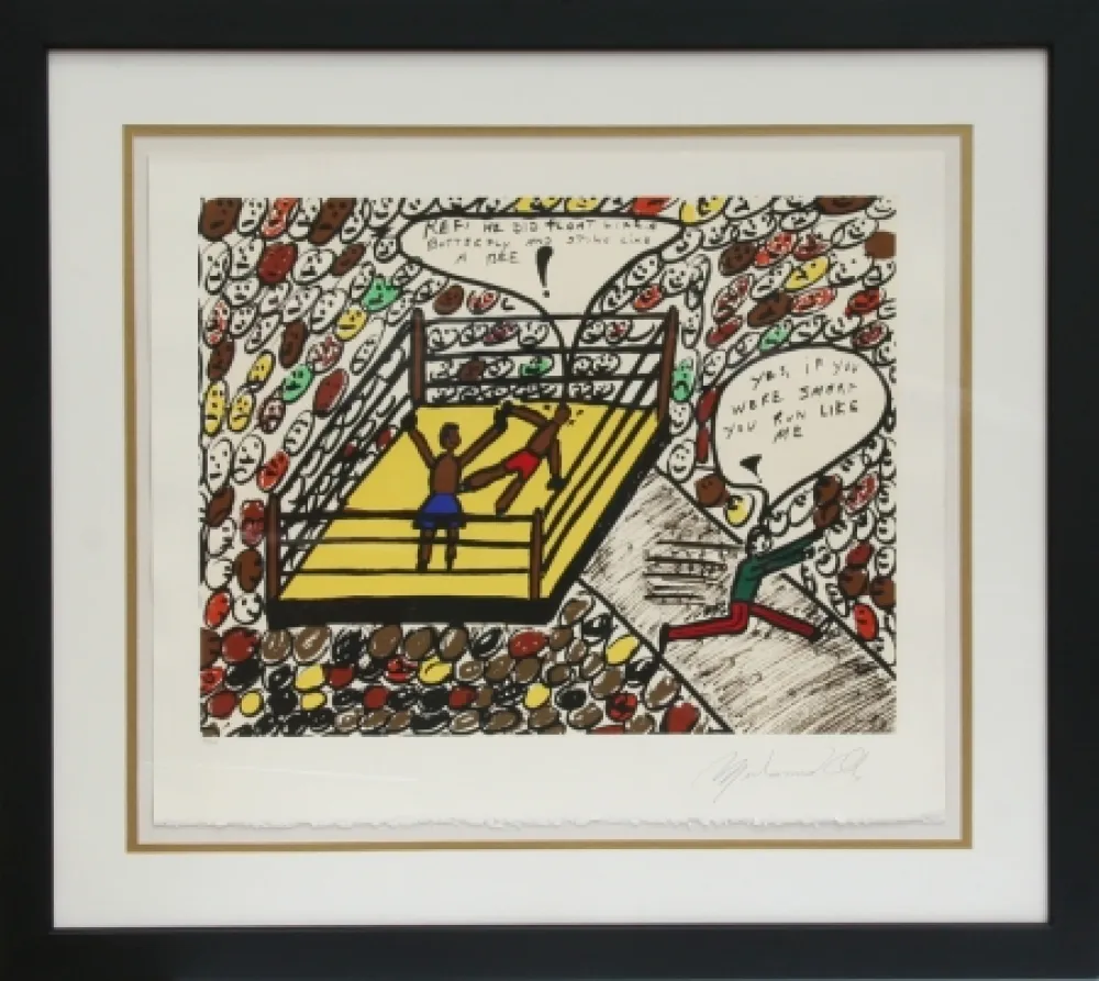 シルクスクリーン Ali - Sting Like a Bee