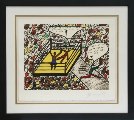 シルクスクリーン Ali - Sting Like a Bee