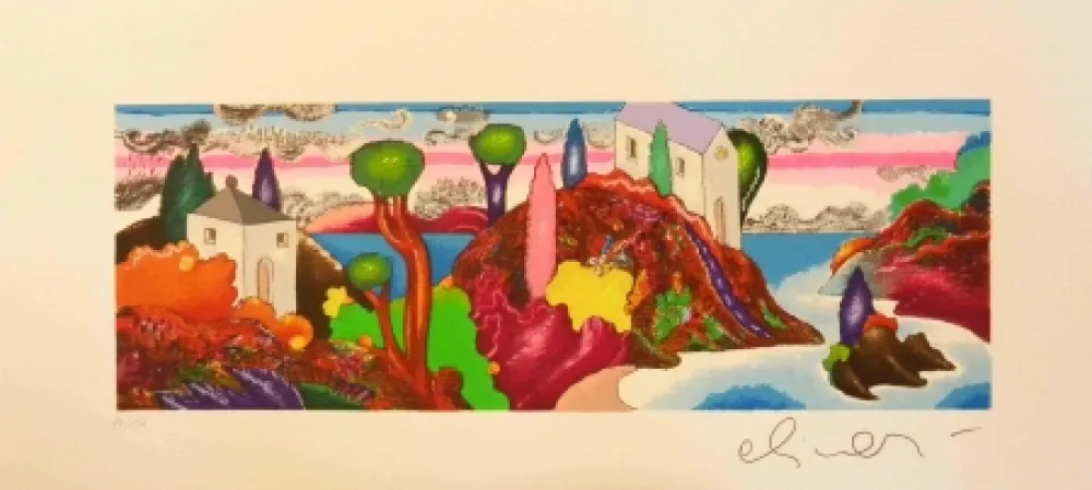 シルクスクリーン Alinari - Alla stessa ora ma in un cosmo analogo 