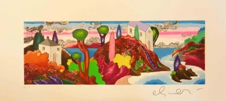 シルクスクリーン Alinari - Alla stessa ora ma in un cosmo analogo 