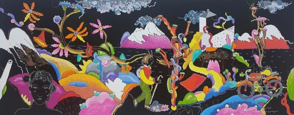 シルクスクリーン Alinari - Viaggio sulla scoliera