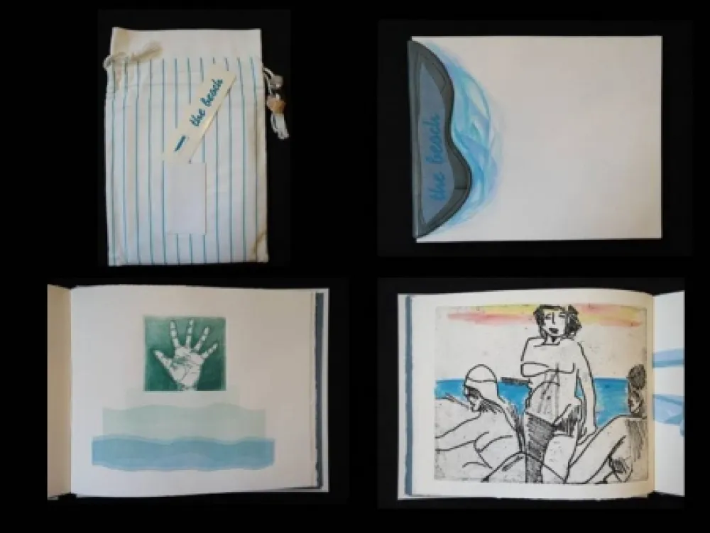 挿絵入り本 Allix - The Beach, a short story