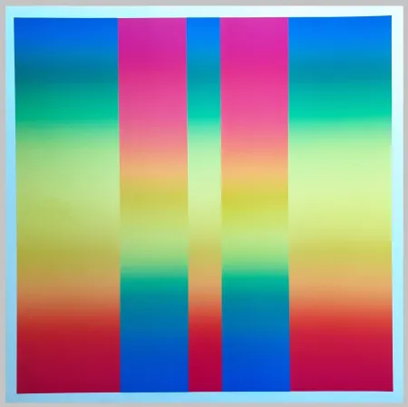 シルクスクリーン Alviani - Senza titolo