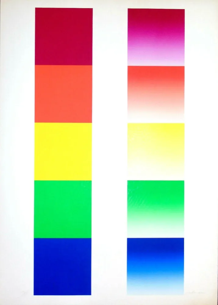 シルクスクリーン Alviani - Senza titolo