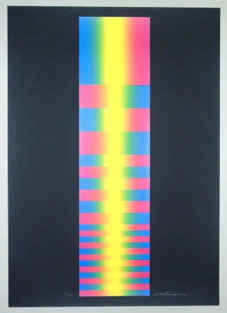 リトグラフ Alviani - Untitled