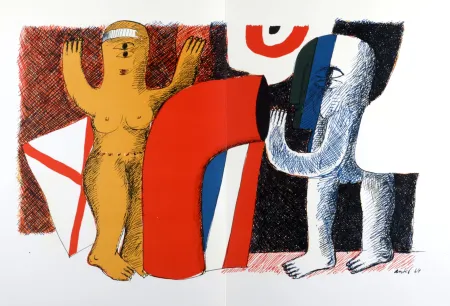 リトグラフ Antes - Figures, 1964