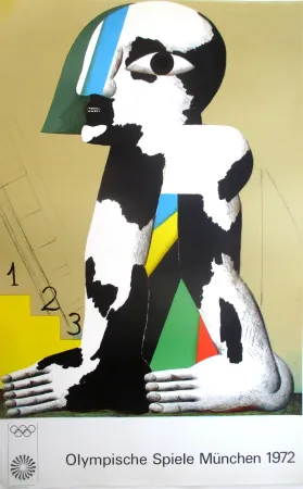 リトグラフ Antes - OL 1972- original colourlithograph