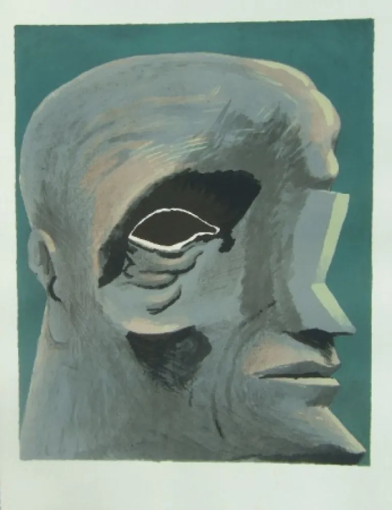 リトグラフ Antes - Omaggio a Michelangelo