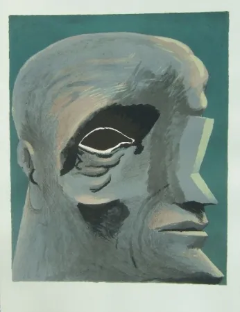 リトグラフ Antes - Omaggio a Michelangelo