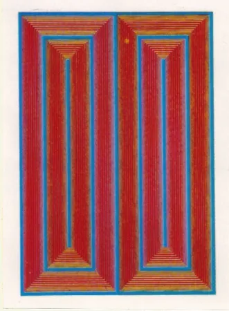 シルクスクリーン Anuszkiewicz - Untiltled