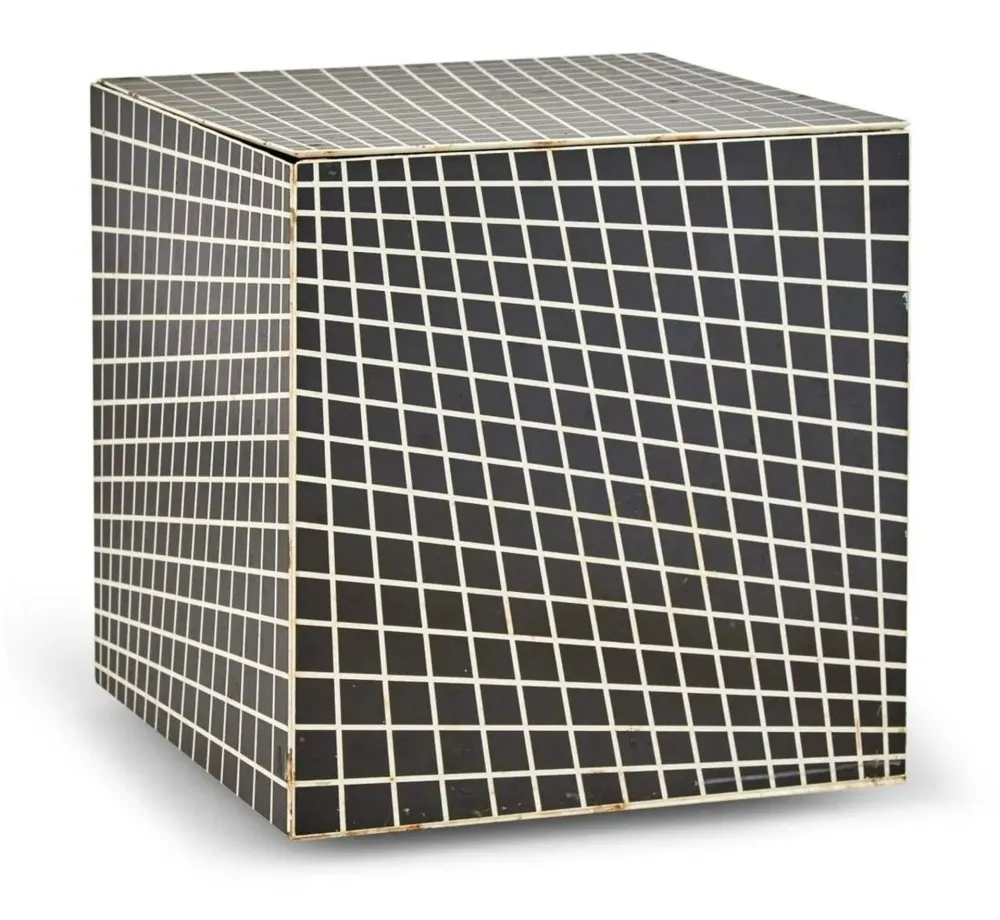 多数の Anuszkiewicz - Untitled OP Art Cube