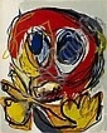 リトグラフ Appel - A Beast-Drawn Man