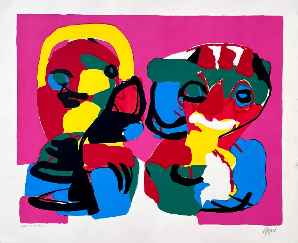 リトグラフ Appel - Au printemps 