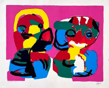 リトグラフ Appel - Au printemps 