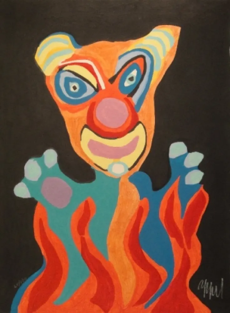 木版 Appel - Blatt der Folge Circus / Cirque, Soleil du Monde