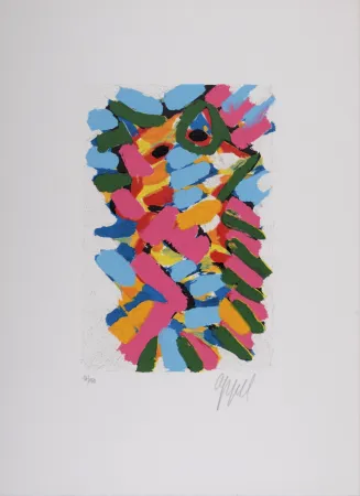 シルクスクリーン Appel - Composition, c. 1970 - Hand-signed & numbered