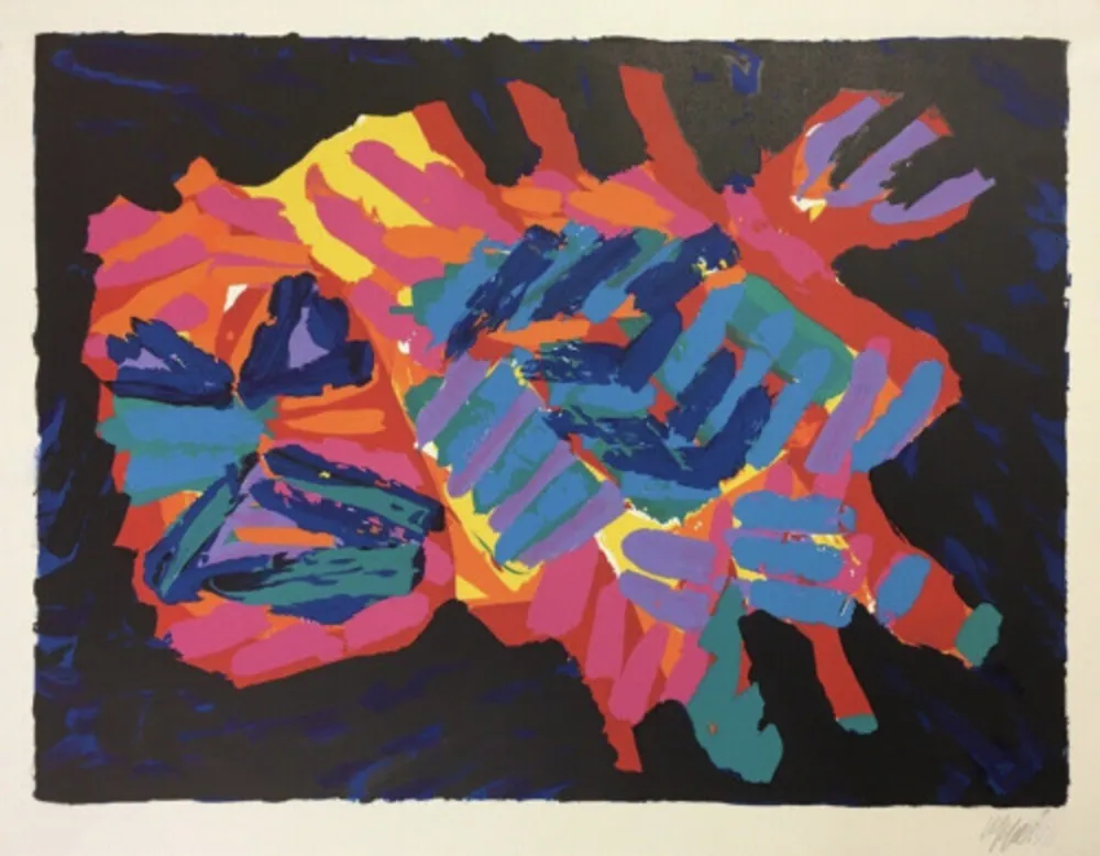 リトグラフ Appel - Devil Cat