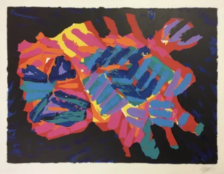 リトグラフ Appel - Devil Cat