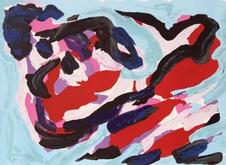 リトグラフ Appel - Floating in Blue