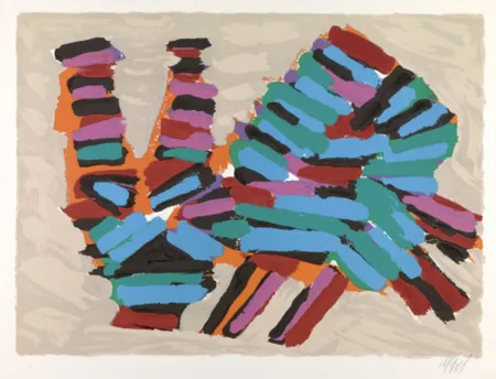 リトグラフ Appel - Frightened Cat