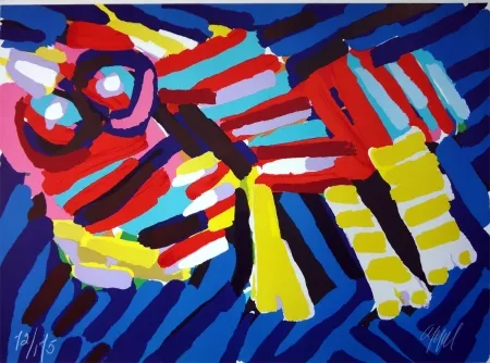 リトグラフ Appel - Head like an animal