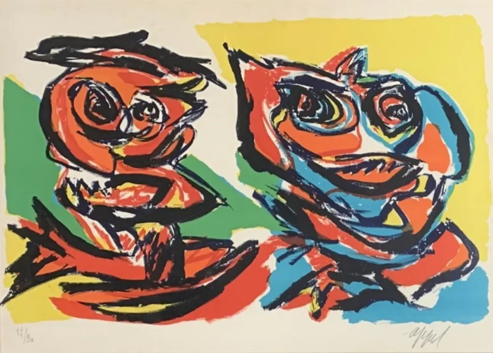 リトグラフ Appel - Personnages, ca.