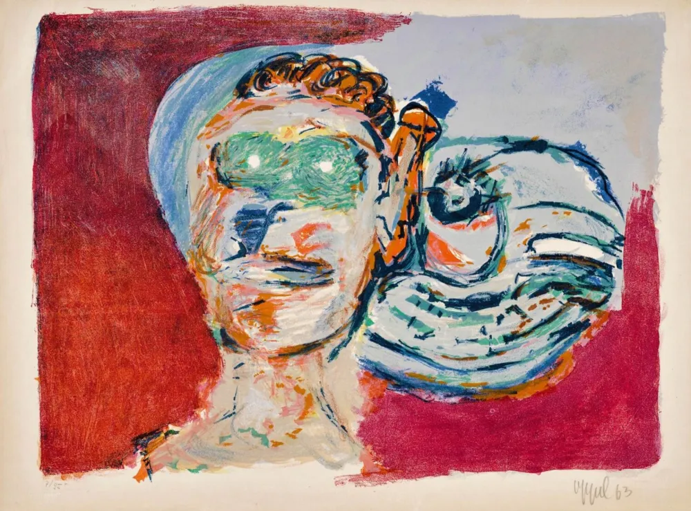 リトグラフ Appel - Regard vers l'infini