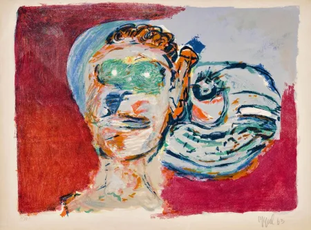 リトグラフ Appel - Regard vers l'infini